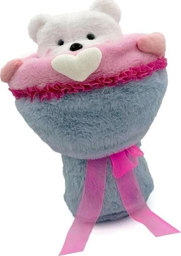 Sevgi Buketi Peluş Ayıcıklı Peluş Çiçek Buketi 40cm Kız Erkek Çocuk Oyuncak Eğitici Oyuncaklar - Image 1