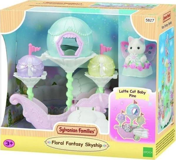 5827 Sylvanian Families Çiçekli Masal Gökyüzü Gemisi +4 yaş Kız Erkek Çocuk Oyuncak Eğitici Oyuncakl - Image 1
