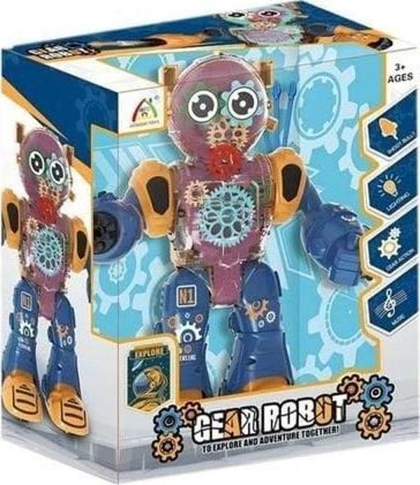 IŞIKLI VE MÜZİKLİ ROBOT Kız Erkek Çocuk Oyuncak Eğitici Oyuncaklar - Image 1