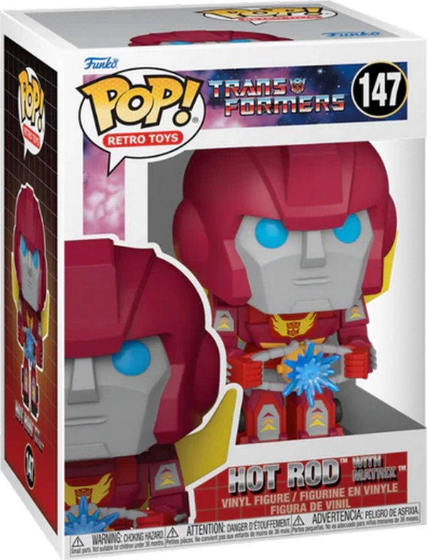 Funko POP Transformers: Hot Rod w/Matrix Kız Erkek Çocuk Oyuncak Eğitici Oyuncaklar - Image 1