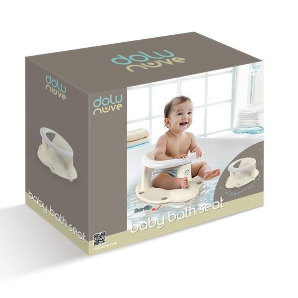 7466 BEBEK BANYO YIKAMA OTURAĞI RELAX BEJ Kız Erkek Çocuk Oyuncak Eğitici Oyuncaklar - Image 1