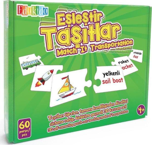 EDU-1010 Chiva, Eşleştir Taşıtlar Kız Erkek Çocuk Oyuncak Eğitici Oyuncaklar - Image 1