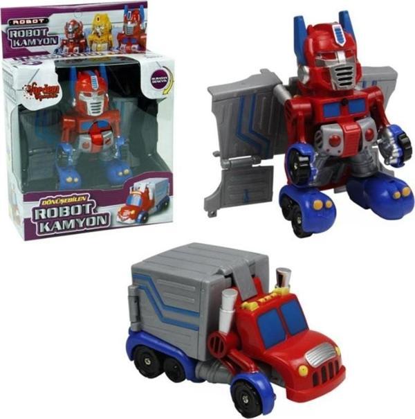 Kutulu Dönüşebilen Mini Robot Kamyon Kız Erkek Çocuk Oyuncak Eğitici Oyuncaklar - Image 1