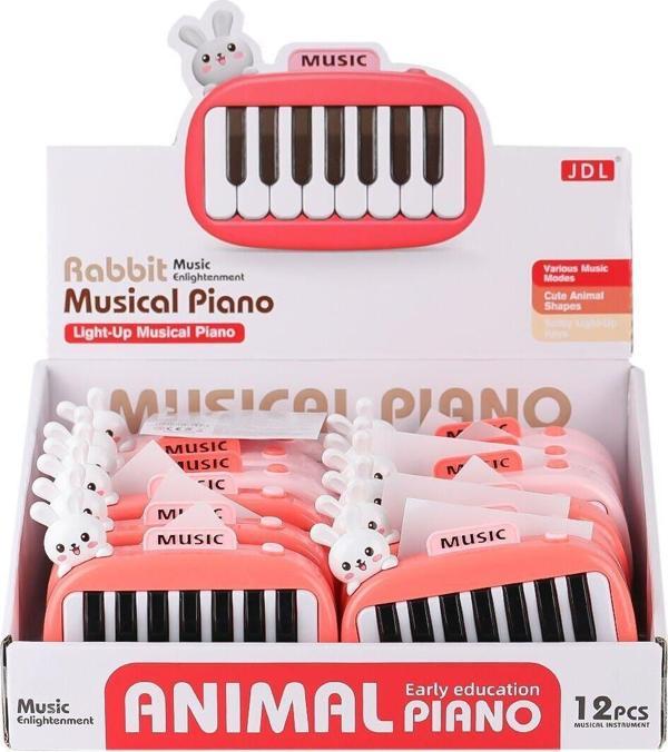 8896-1B 88 Tavşanlı Işıklı Müzikal Piano - 1adet Fiyatıdır Kız Erkek Çocuk Oyuncak Eğitici Oyuncakla - Image 1