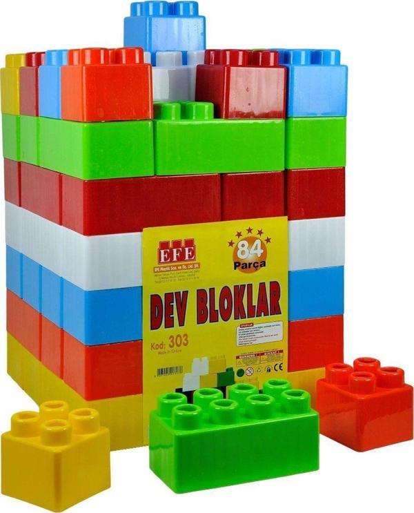 303 Z+7 84 Parça Dev Bloklar Kız Erkek Çocuk Oyuncak Eğitici Oyuncaklar - Image 1
