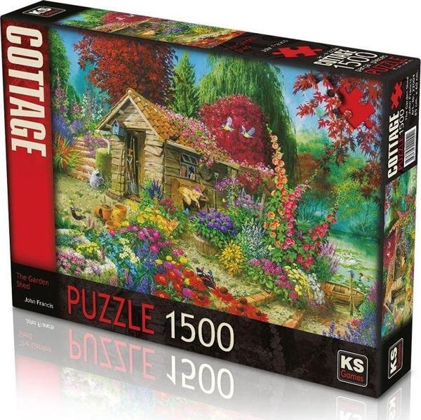 KS Puzzle 1500 Parça The Garden Shed Kız Erkek Çocuk Oyuncak Eğitici Oyuncaklar - Image 1
