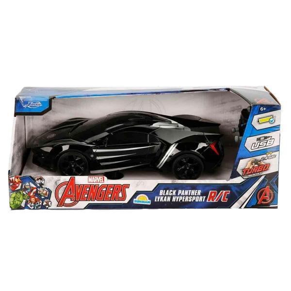 7037 Kumandalı 1:16 Avengers Black Panther Lykan Hypersport Araba Kız Erkek Çocuk Oyuncak Eğitici Oy - Image 1