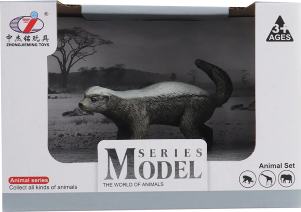 Kutulu Model Figür Hayvan Porsuk Kız Erkek Çocuk Oyuncak Eğitici Oyuncaklar - Image 1