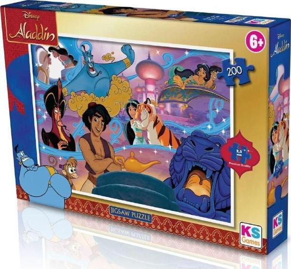 KS Puzzle 200 Parça Aladdin Kız Erkek Çocuk Oyuncak Eğitici Oyuncaklar - Image 1