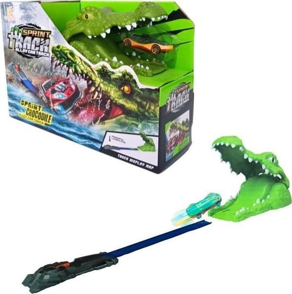 TİMSAH AĞIZ FIRLATMALI ARABA SETİ Kız Erkek Çocuk Oyuncak Eğitici Oyuncaklar - Image 1