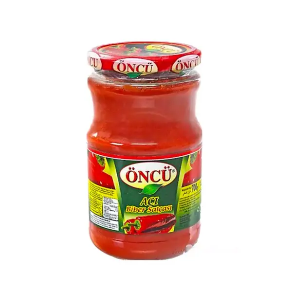 Öncü Acı Biber Salçası Cam Kavanoz 700 gr. - Image 1