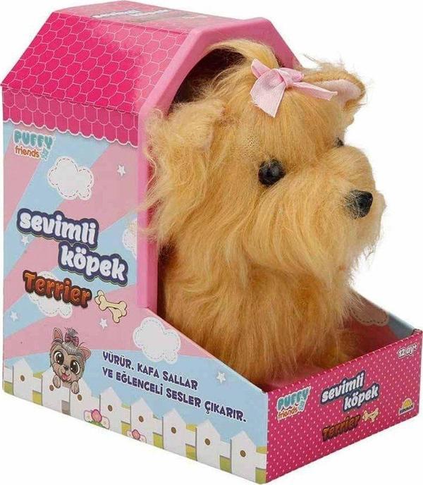 47908 Hareketli Sesli Sevimli Köpek Terrier -Sunman Kız Erkek Çocuk Oyuncak Eğitici Oyuncaklar - Image 1