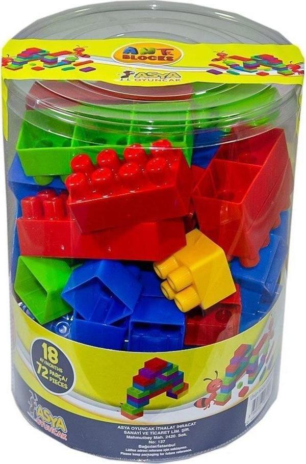 ANT072 Ant Blocks Ast 72 Parça - Asya Oyuncak Kız Erkek Çocuk Oyuncak Eğitici Oyuncaklar - Image 1