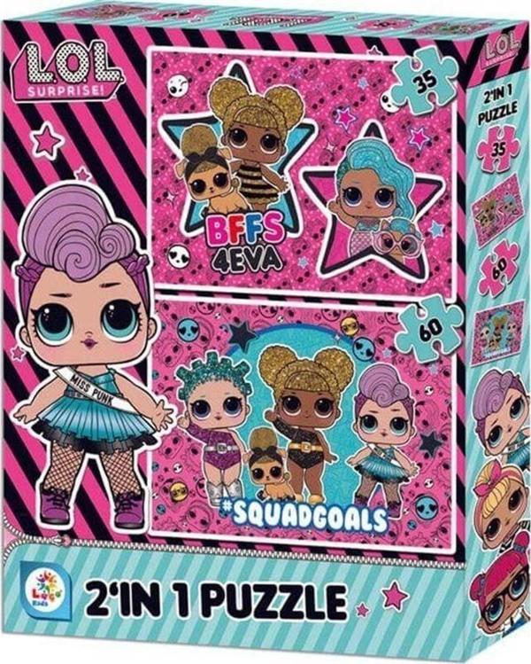 LOL 2in1 Puzzle Kız Erkek Çocuk Oyuncak Eğitici Oyuncaklar - Image 1