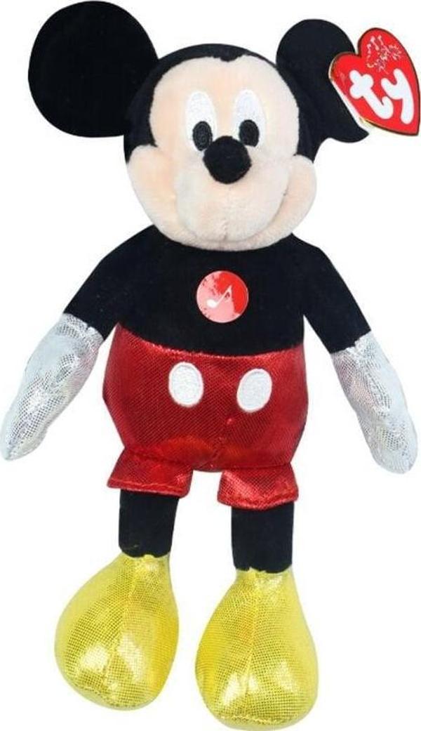TY Sparkle Sesli Peluş Mickey Mouse 21cm Kız Erkek Çocuk Oyuncak Eğitici Oyuncaklar - Image 1