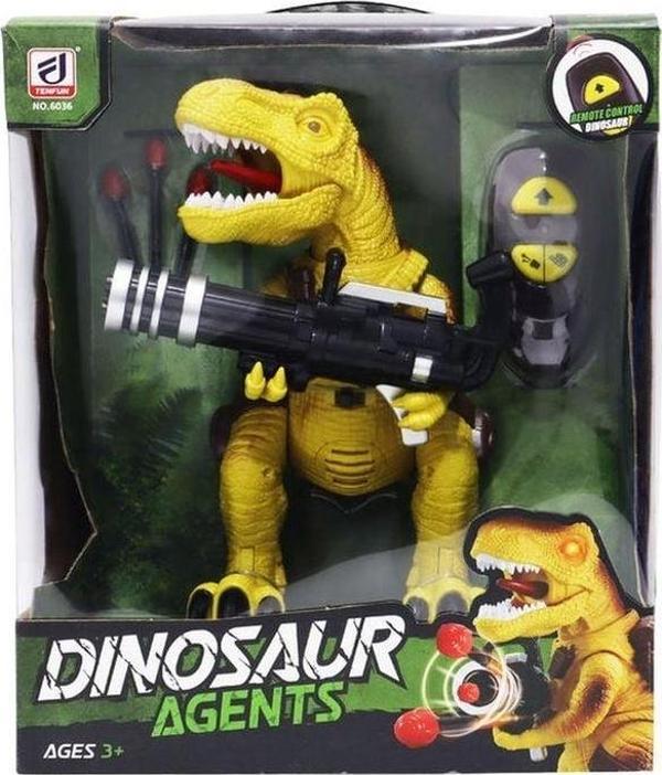 Uzaktan Kumandalı Füze Atan Dinozor T-Rex Kız Erkek Çocuk Oyuncak Eğitici Oyuncaklar - Image 1