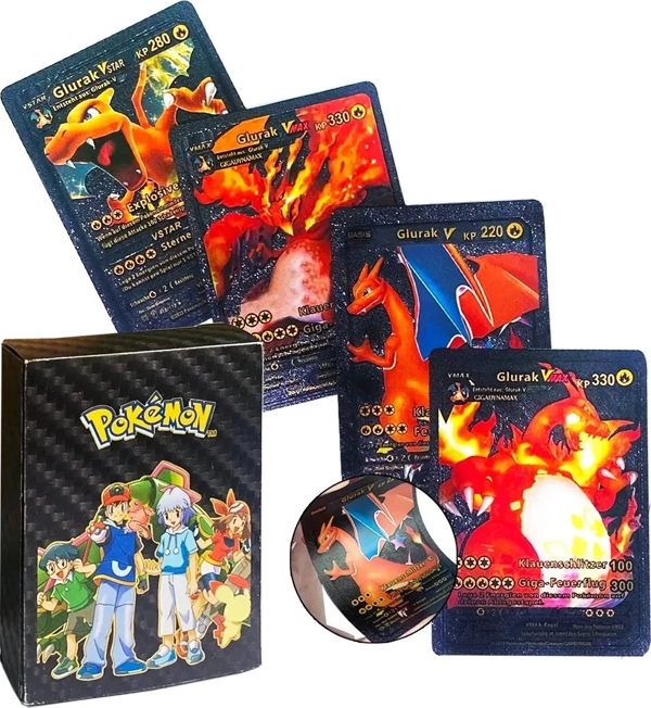 Pokemon Siyah Starter Box Pack Koleksiyon Pokemon Kartları Kız Erkek Çocuk Oyuncak Eğitici Oyuncakla - Image 1