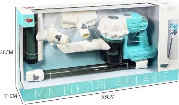 LS8803Q Vardem Dikey Elektrik Süpürgesi Ekranlı Kutu Yeşil-Gri 3 in1 Kız Erkek Çocuk Oyuncak Eğitici - Image 1