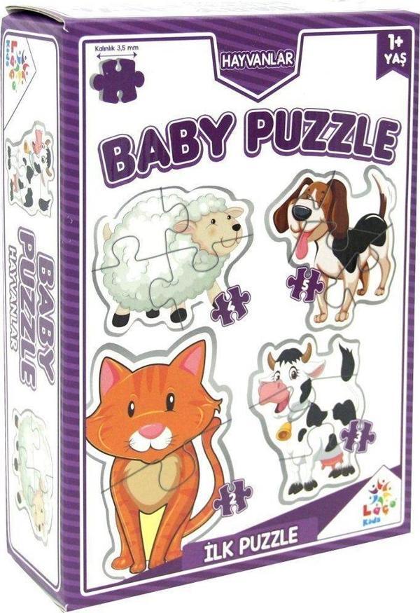 LC7224 Laço Kids Baby Puzzle - Hayvanlar / 2+3+4+5 Parça Puzzle / +1 yaş Kız Erkek Çocuk Oyuncak Eği - Image 1