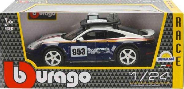 28029 Burago 1:24 Porsche 911 Dakar Model Araba -Sunman Kız Erkek Çocuk Oyuncak Eğitici Oyuncaklar - Image 1