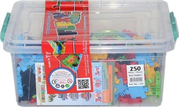 124 Flexy 250 Parça Yapı Blokları Kız Erkek Çocuk Oyuncak Eğitici Oyuncaklar - Image 1