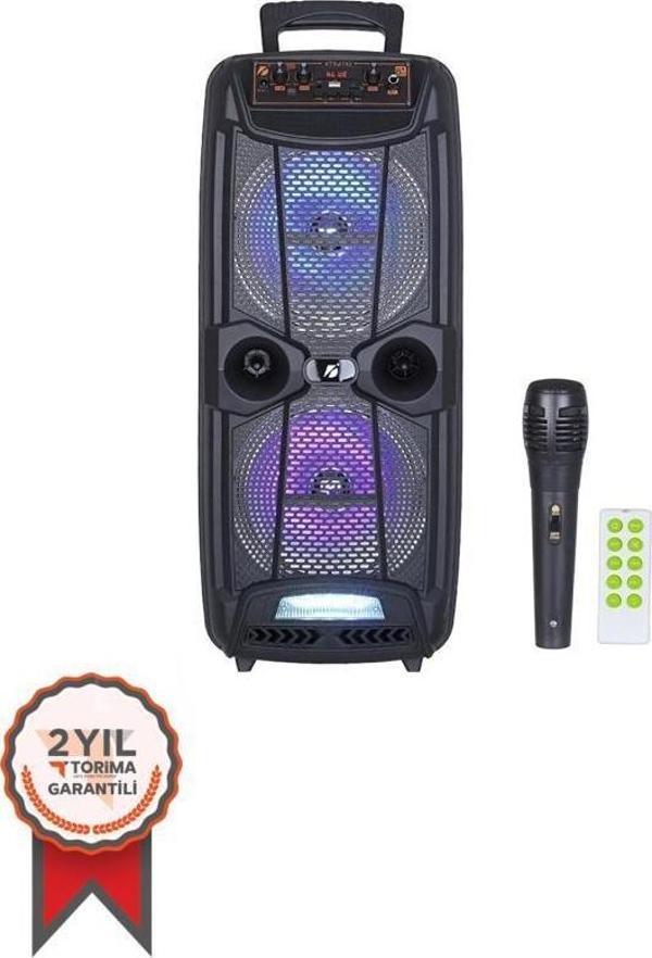 KTS-1743 Uzaktan Kumandalı Ve Mikrofonlu Karaoke Bluetooth Hoparlörü - Image 1