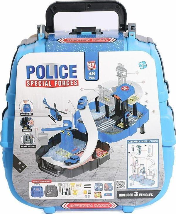 BP-622 Çantada Polis Oyun Seti Kız Erkek Çocuk Oyuncak Eğitici Oyuncaklar - Image 1