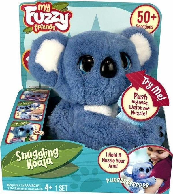 MYN00101 My Fuzzie Friends Sesli ve Işıklı Koala 25cm - 18295 Kız Erkek Çocuk Oyuncak Eğitici Oyunca - Image 1