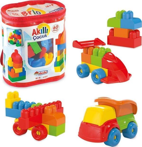 01022 AKILLI ÇOCUK 60 PCS Kız Erkek Çocuk Oyuncak Eğitici Oyuncaklar - Image 1