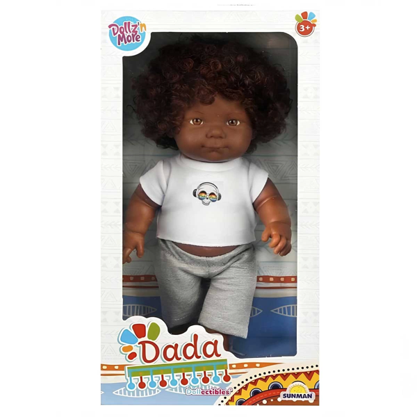 Dollz'n More Dada Kıvırcık Saçlı Bebek 60cm - S01060091 Kız Erkek Çocuk Oyuncak Eğitici Oyuncaklar - Image 1