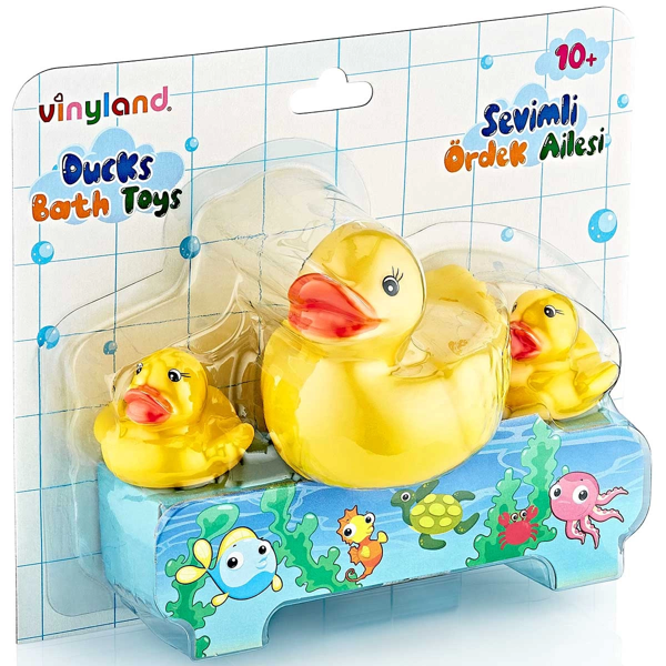 Vinyland Vinil Ördek Ailesi Banyo Oyuncakları 661778 Kız Erkek Çocuk Oyuncak Eğitici Oyuncaklar - Image 1