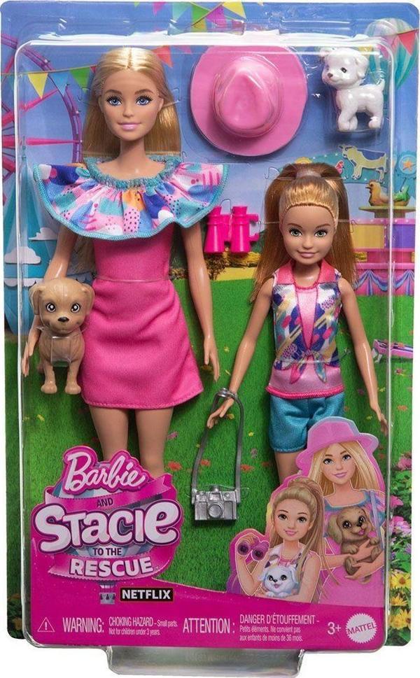 HRM09 Barbie ve Stacie Kız Kardeşler İkili Set - Barbie & Stacie To The Rescue Kız Erkek Çocuk Oyunc - Image 1