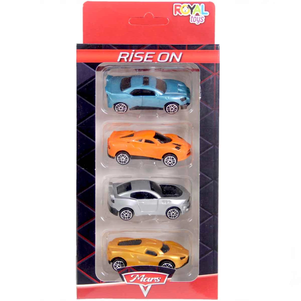 Rise On 4'lü Mini Araçlar Kız Erkek Çocuk Oyuncak Eğitici Oyuncaklar - Image 1