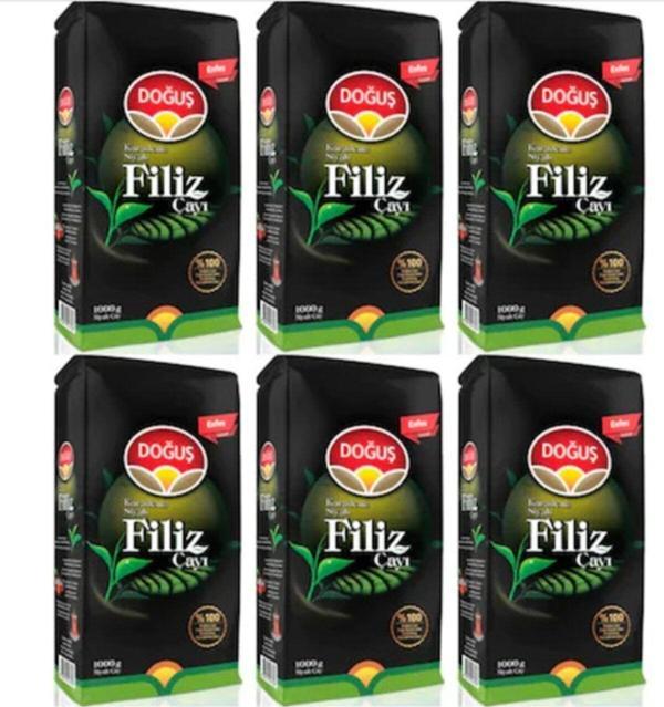 Doğuş Siyah Filiz Çay 1000 gr 6'li - Image 1