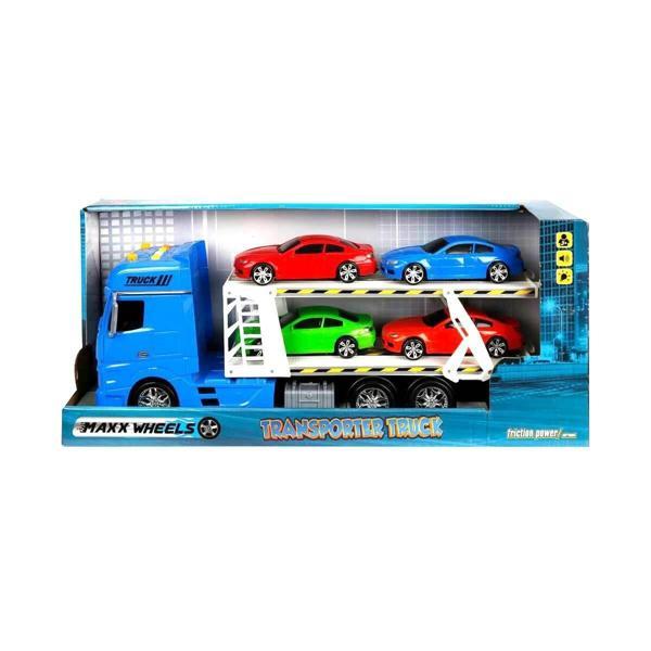 2326 1:24 Maxx Wheels Sesli ve Işıklı 2 Katlı Transporter Tır 44cm Kız Erkek Çocuk Oyuncak Eğitici O - Image 1