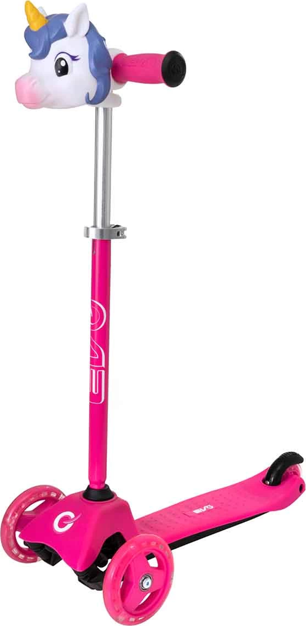 Evo Unicorn 3 Teker Işıklı Mini Scooter Kız Erkek Çocuk Oyuncak Eğitici Oyuncaklar - Image 1