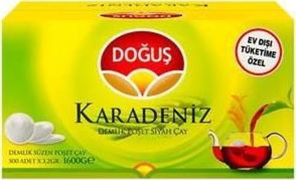 Doğuş Karadeniz Demlik Poşet 500x3.2 gr Bergamot Çay - Image 1