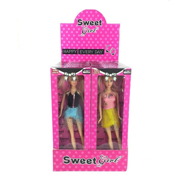 Oydaş 12'li Standda Sweet Girl Bebek Kız Erkek Çocuk Oyuncak Eğitici Oyuncaklar - Image 1
