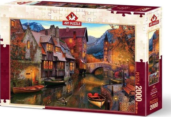 5476 Art Puzzle Kanal Boyu Evleri 2000 Parça Puzzle Kız Erkek Çocuk Oyuncak Eğitici Oyuncaklar - Image 1