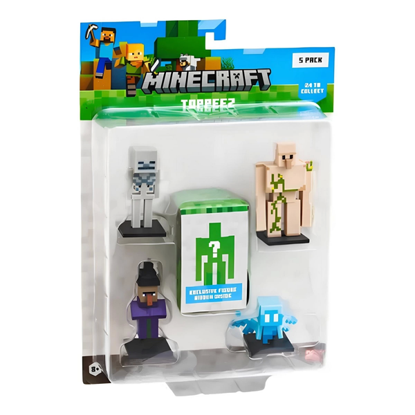 Minecraft 3D Figür Toppeez 5'li Kız Erkek Çocuk Oyuncak Eğitici Oyuncaklar - Image 1