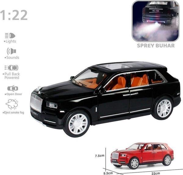 HCL-506A Çek Bırak 1:22 Sesli Ve Işıklı Buharlı RR-Lüx Metal Jeep Kız Erkek Çocuk Oyuncak Eğitici Oy - Image 1