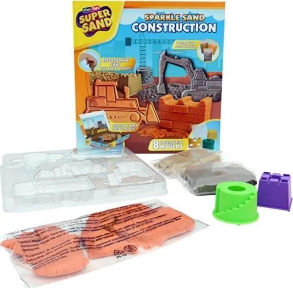 SUPER SAND CONSTRUCTION Kız Erkek Çocuk Oyuncak Eğitici Oyuncaklar - Image 1