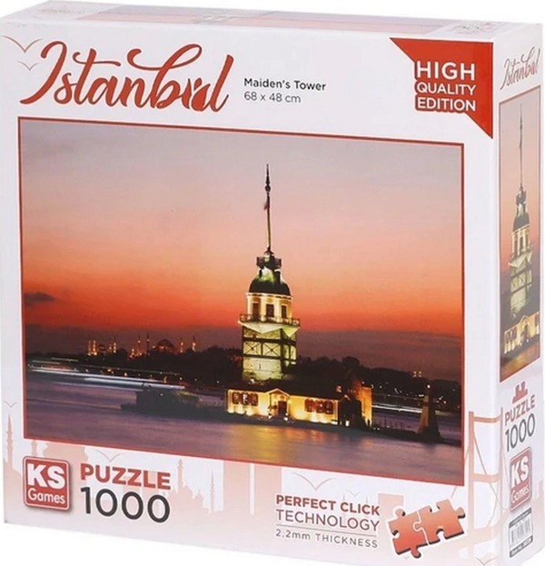 KS Games Kız Kulesi ve Gün Batımı Puzzle 1000 Parça 20729 Kız Erkek Çocuk Oyuncak Eğitici Oyuncaklar - Image 1