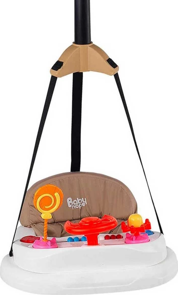 Babyhope Lüks Oyuncaklı Hoppala Kahverengi Kız Erkek Çocuk Oyuncak Eğitici Oyuncaklar - Image 1