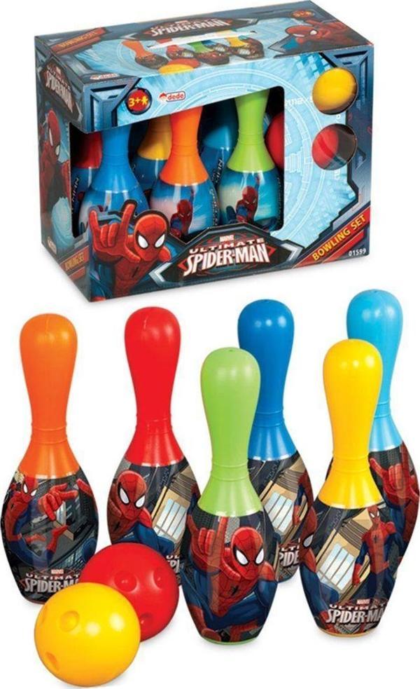 01599 SPIDERMAN BOWLİNG SET Kız Erkek Çocuk Oyuncak Eğitici Oyuncaklar - Image 1