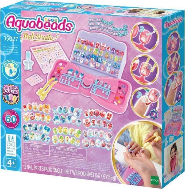 35027 AquaBeads Tasarla ve Sergile Tırnak Atölyesi +4 yaş Kız Erkek Çocuk Oyuncak Eğitici Oyuncaklar - Image 1