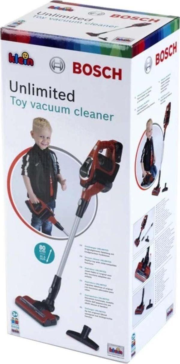 Bosch Oyuncak Sesli Işıklı Kırmızı Elektrik Süpürgesi - S00006808 Kız Erkek Çocuk Oyuncak Eğitici Oy - Image 1