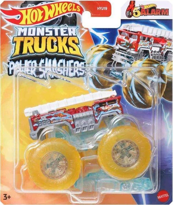 HYJ19 Hot Wheels Monster Trucks Power Smashers 1:64 Arabalar Kız Erkek Çocuk Oyuncak Eğitici Oyuncak - Image 1
