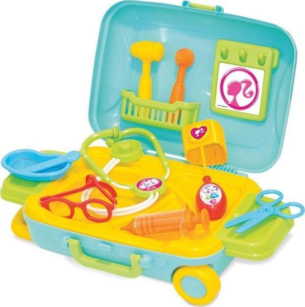 03480 Barbie Doktor Set Bavulum Kız Erkek Çocuk Oyuncak Eğitici Oyuncaklar - Image 1