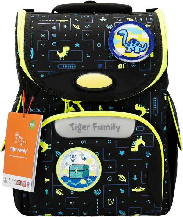 Işıklı Herlitz Dinozor Desenli Siyah Okul Çantası Kız Erkek Çocuk Oyuncak Eğitici Oyuncaklar - Image 1